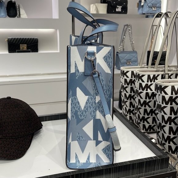 Michael Kors Kenly Large NS Tote Chambray Multi - Picture 9 of 16